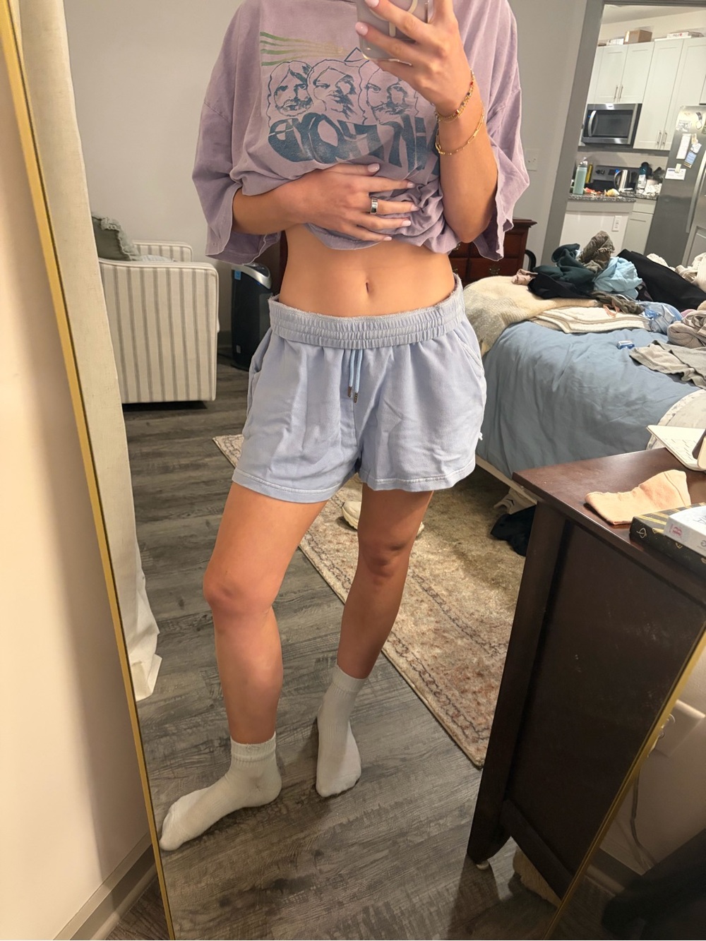 Old Navy Light Blue Athletic Lounge Shorts